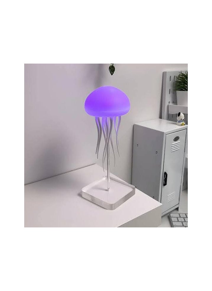 Generic Jellyfish-shaped lamp, movable, rechargeable, USB connection, 3 lighting levels, multiple lighting colors  - Image 4
