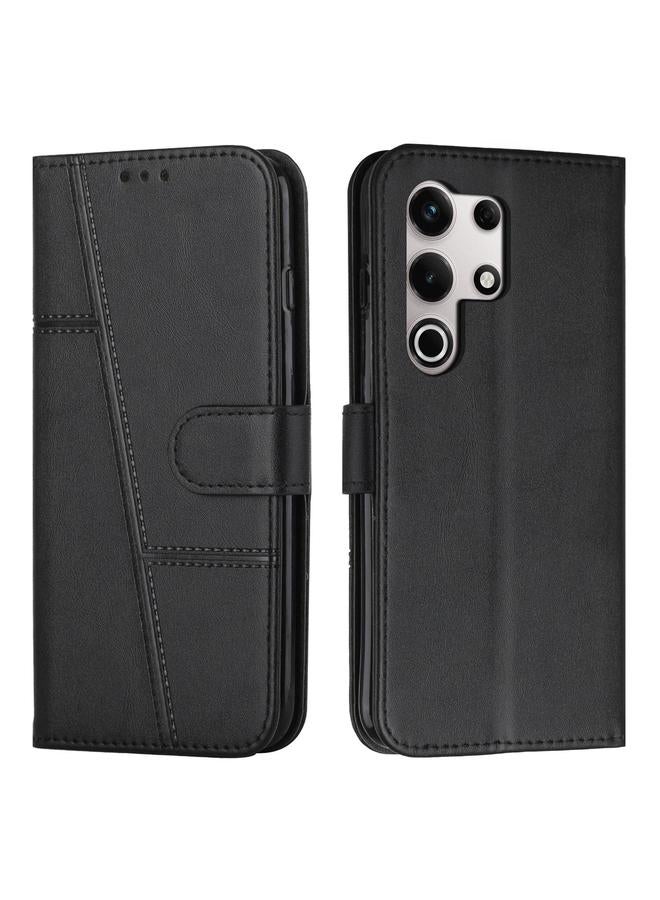 S-TOP Case For itel S25 Ultra Stitching Calf Texture Buckle Leather Phone Case - Image 1