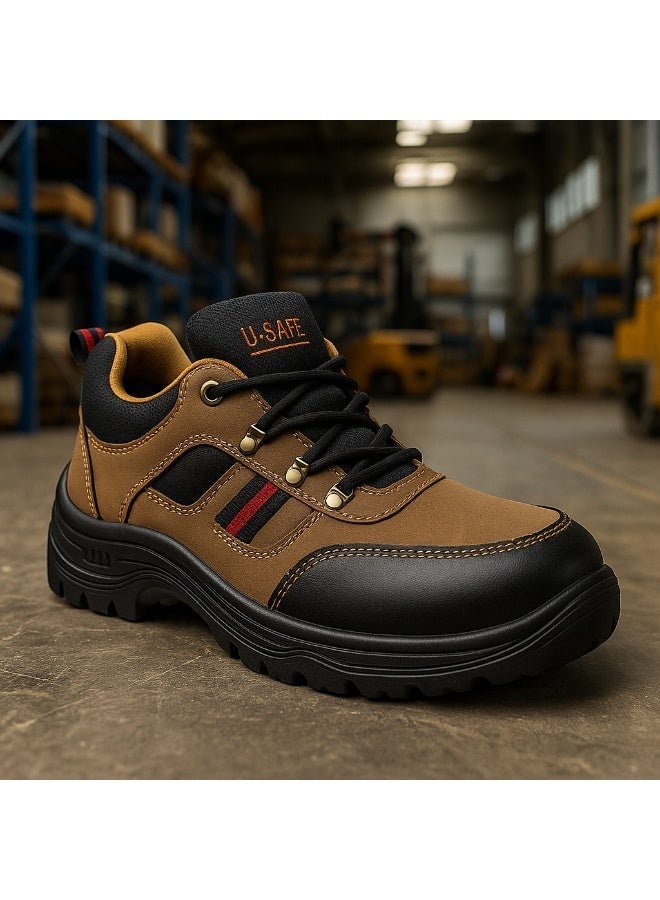 U-Safe Safety Shoes - Indian Brand | Breathable Leather & Steel Toe Cap - Image 4