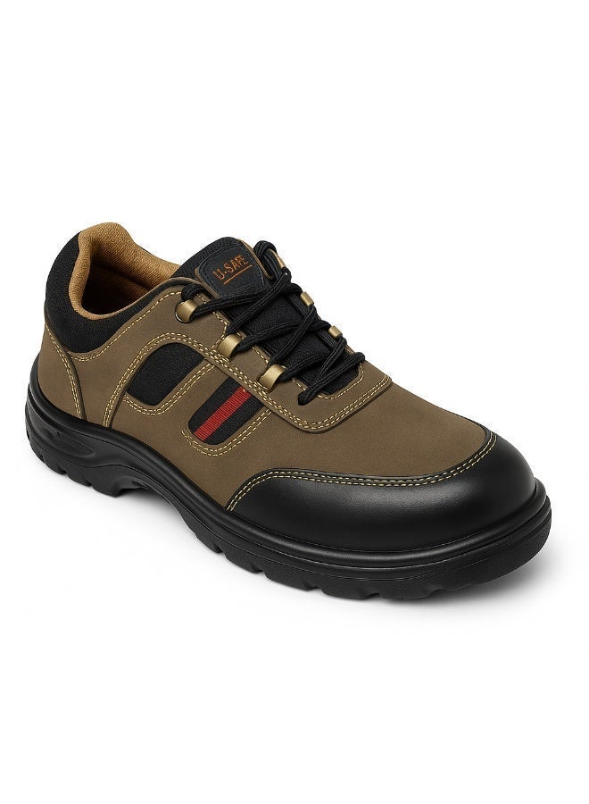 U-Safe Safety Shoes - Indian Brand | Breathable Leather & Steel Toe Cap - Image 3