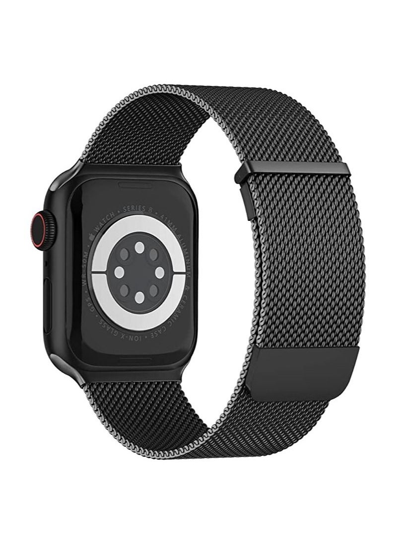 Generic Metal Magnetic Band Compatible with Watch Bands 38mm 40mm 41mm  Stainless Steel Mesh Loop Strap with Magnetic Clasp for iWatch SE/7/6/5/4/3/2/1  - Image 1