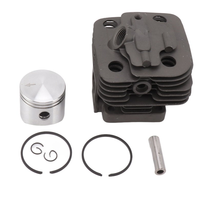 34mm Cylinder Piston Kit - Corrosionproof, High Stability + Improved Engine Power Efficiency + Easy Installation Small Engine Repair Kit for Chainsaw Lawn Mower Engine Maintenance - Image 2