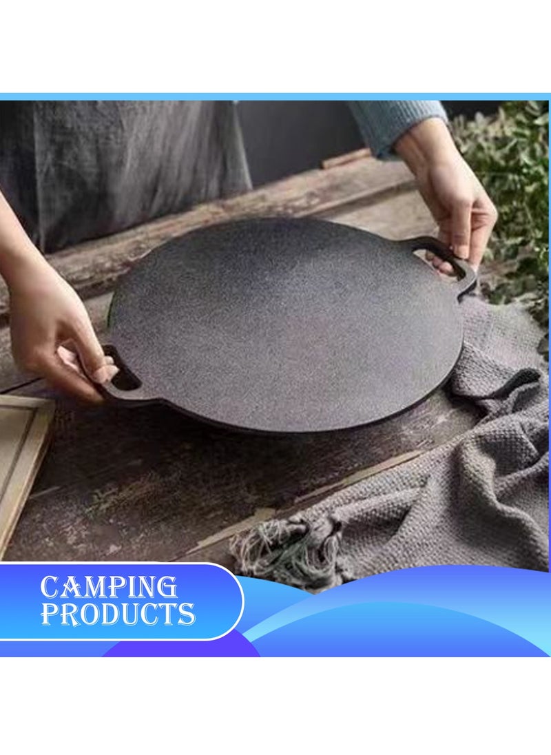 Manful Durable Cast Iron Tawa with Dual Handles  - Image 3