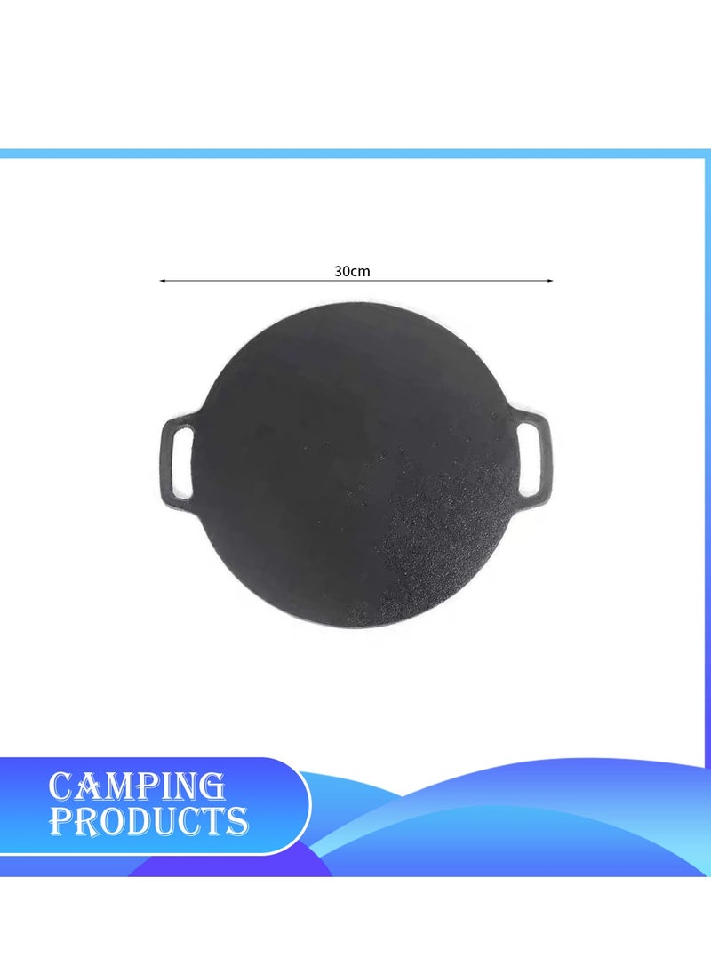 Manful Durable Cast Iron Tawa with Dual Handles  - Image 2