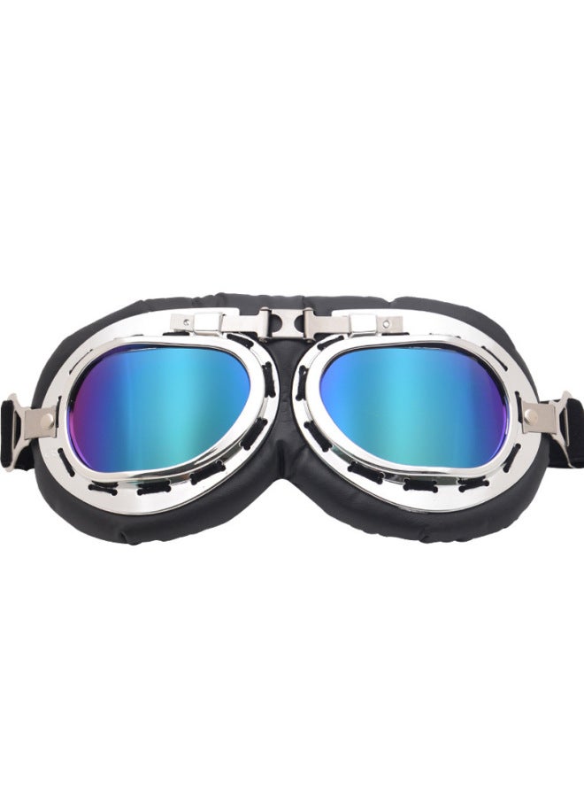 Outdoor Sports Goggles, Motorcycle Riding Harley Goggles, Windproof, Sandproof, Dustproof, Impact-resistant Helmet Goggles