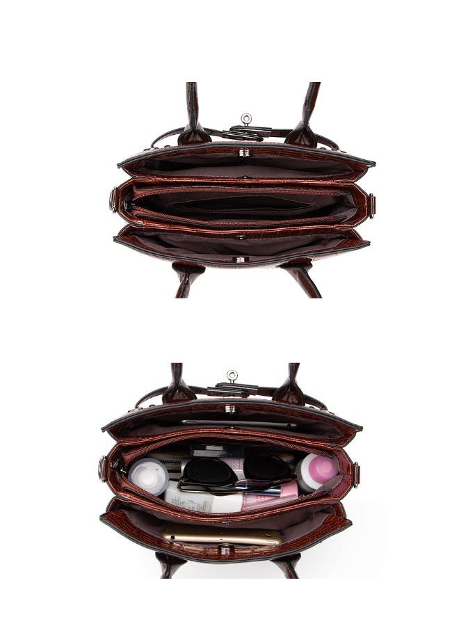 Bukela 2PCS Women Fashion Handbags Purses Wallet Tote Shoulder Bags Casual Crossbody Bags, Satchel Purse Set - Image 4