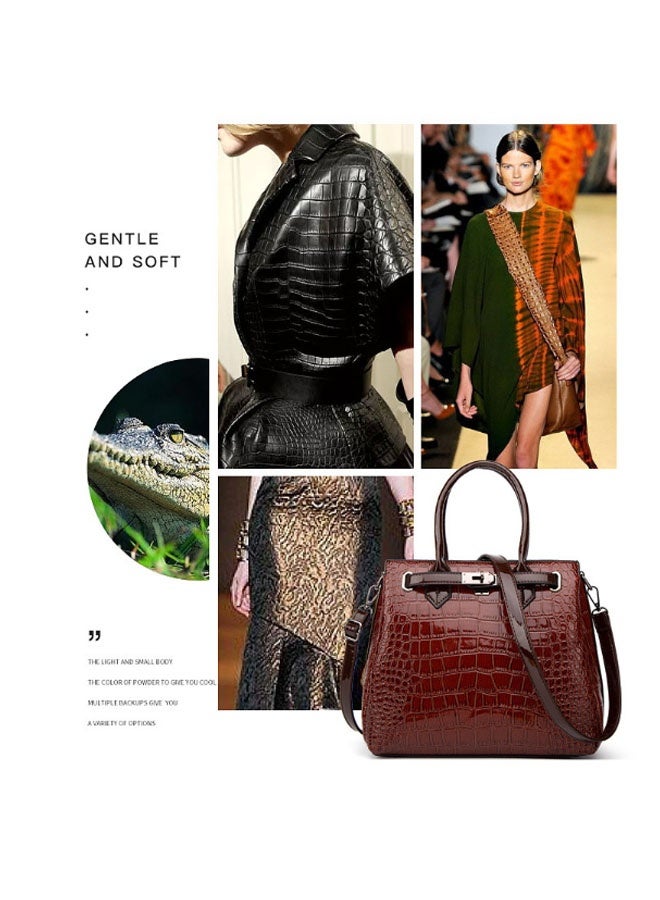 Bukela 2PCS Women Fashion Handbags Purses Wallet Tote Shoulder Bags Casual Crossbody Bags, Satchel Purse Set - Image 3