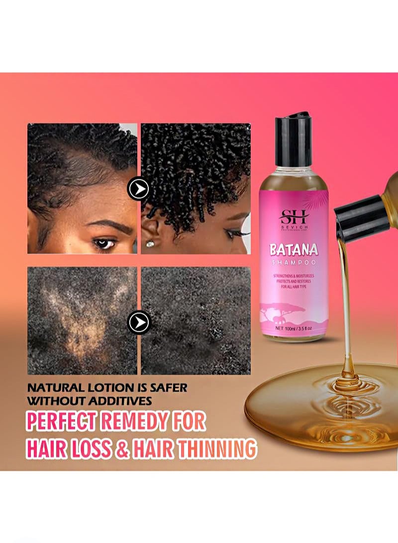 Sevich Batana Oil Hair Shampoo，Batana Hair Care，Repair Damaged Hair，Nourishes Loss Hair Growth Fir for All Hair Types（100ml） - Image 4