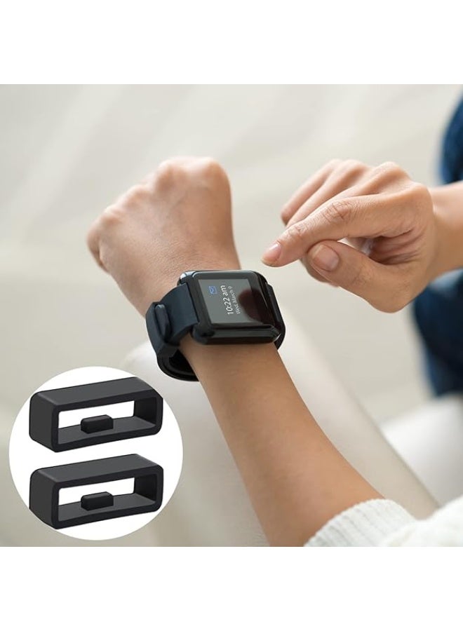 SUNSAR 6 Pcs Watch Band Loops, Silicone Watch Strap Holder Loop Watch Strap Loops Watch Strap Keeper for Smart Sport Watches Rubber Replacement Watch Band Strap Loops - Image 5