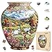 Jollitot Pastoral Vase Puzzles Adults Gifts Wooden Jigsaw Puzzles for Adults Unique Animal Shaped Christmas Birthday Gifts for Puzzle Lovers Friends Family 215 Pieces 134 104in - Image 2