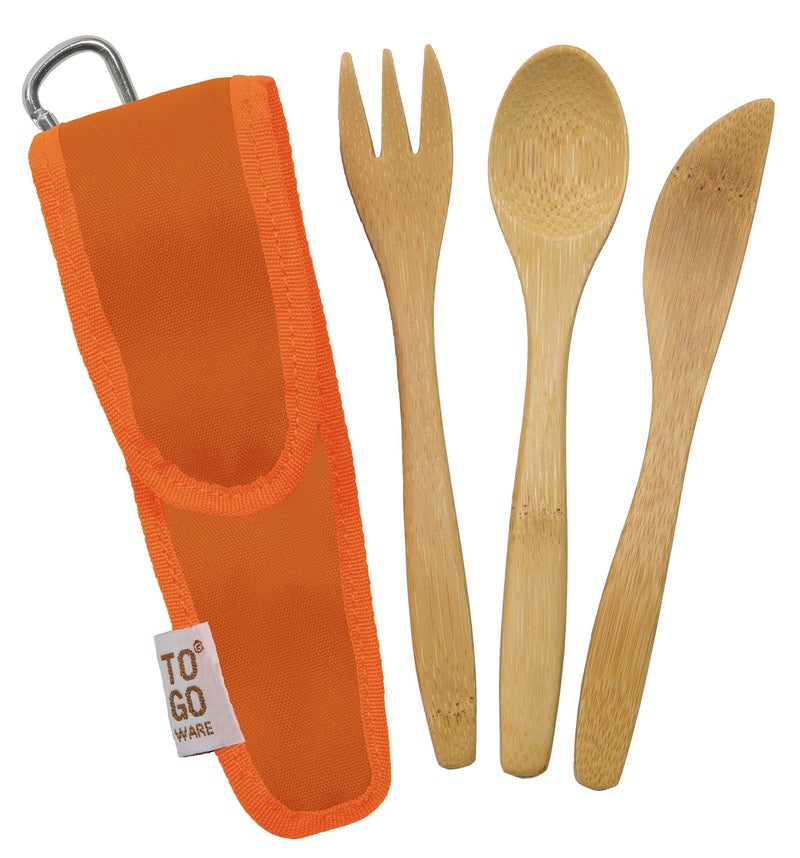 To-Go Ware TO GO WARE Kids Repeat Bamboo Utensil Set Orange Orange 1 EA - Image 2