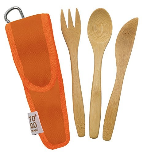 To-Go Ware TO GO WARE Kids Repeat Bamboo Utensil Set Orange Orange 1 EA - Image 1
