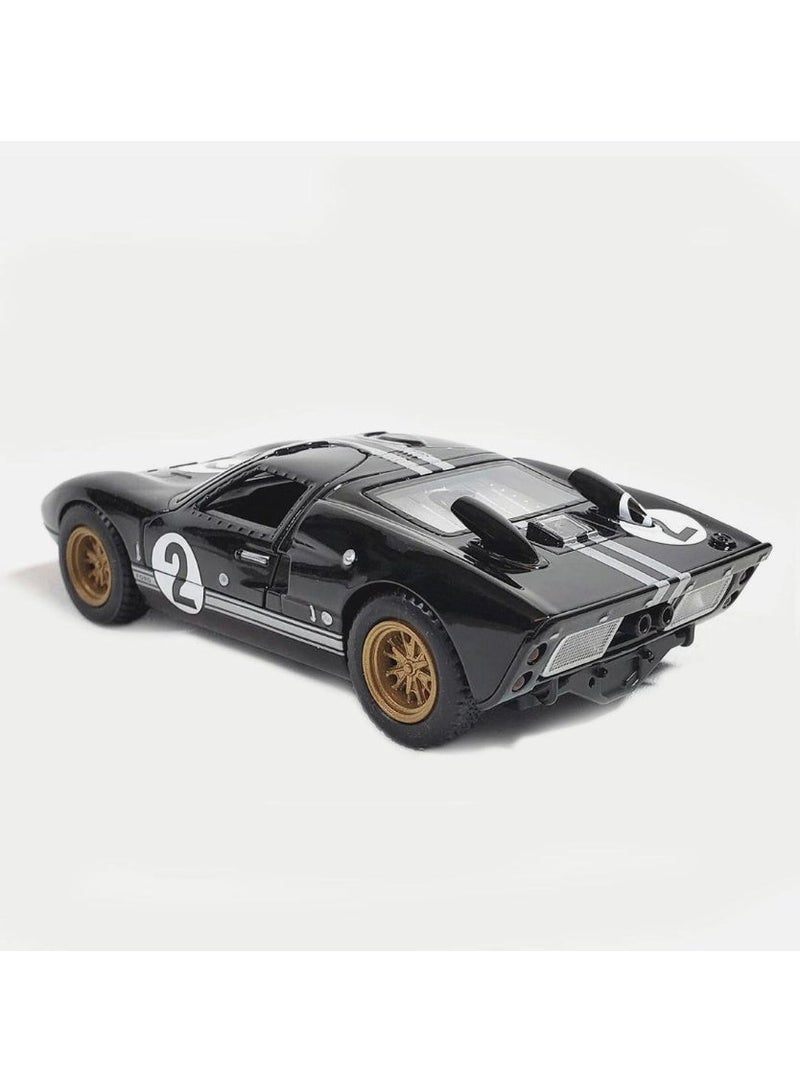 Kinsmart Ford GT Heritage Edition 1:38 Scale Die-Cast Model Car with Pull Back Action & Openable Doors - Image 2