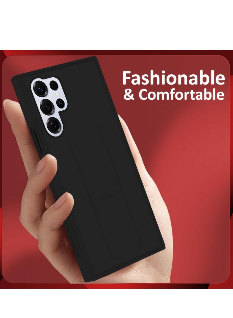 DUSALA Samsung Galaxy S25 Ultra Case Cover Magnetic Car Mount Case Finger Grip holder Multi-function Shockproof Protective Cover Samsung Galaxy S25 Ultra 6.9-inch - Image 4