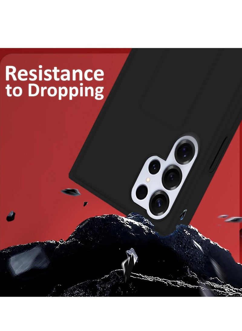 DUSALA Samsung Galaxy S25 Ultra Case Cover Magnetic Car Mount Case Finger Grip holder Multi-function Shockproof Protective Cover Samsung Galaxy S25 Ultra 6.9-inch - Image 3