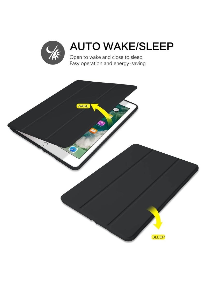 iPad 6th Generation Case, iPad 5th Generation Case with Pencil Holder, Premium Folio Folding Stand Smart Auto Wake/Sleep Case Cover for Apple iPad 9.7 Inch 2018/2017 - Image 2