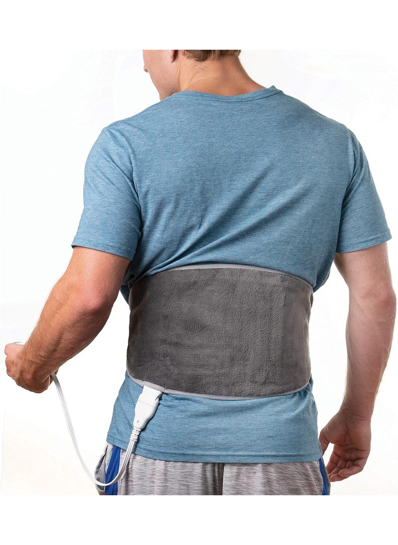 Pure Enrichment Pure Enrichment PureRelief Lumbar & Abdominal Heating Pad - 4 Heat Settings, Adjustable Belt, Hot/Cold Gel Pack, and Storage Bag - Ideal for Back Pain and Abdominal Cramps 