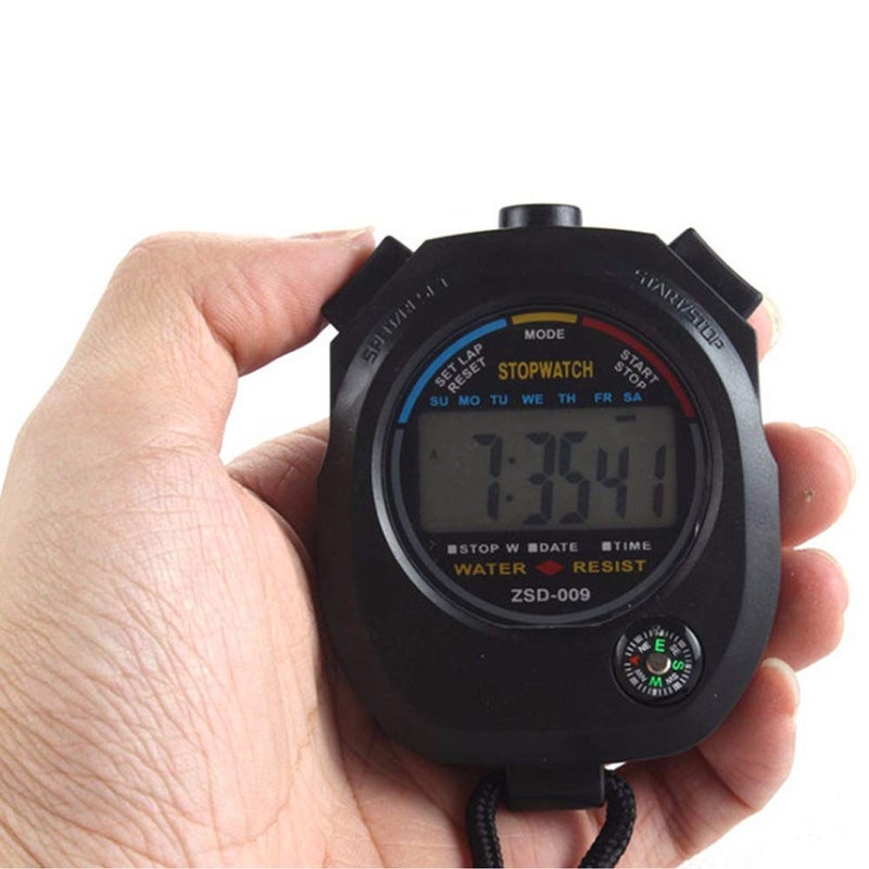 Pgzsy 2 Pack Multi-Function Electronic Digital Sport Stopwatch Timer, Large Display with Date Time and Alarm Function,Suitable for Sports Coaches Fitness Coaches and Referees,Pgzsy - Image 3