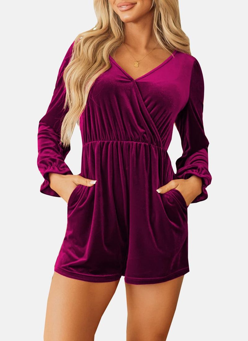 يونيكي بدلة قصيرة وردية بأكمام كاملة وياقة على شكل - Image 4