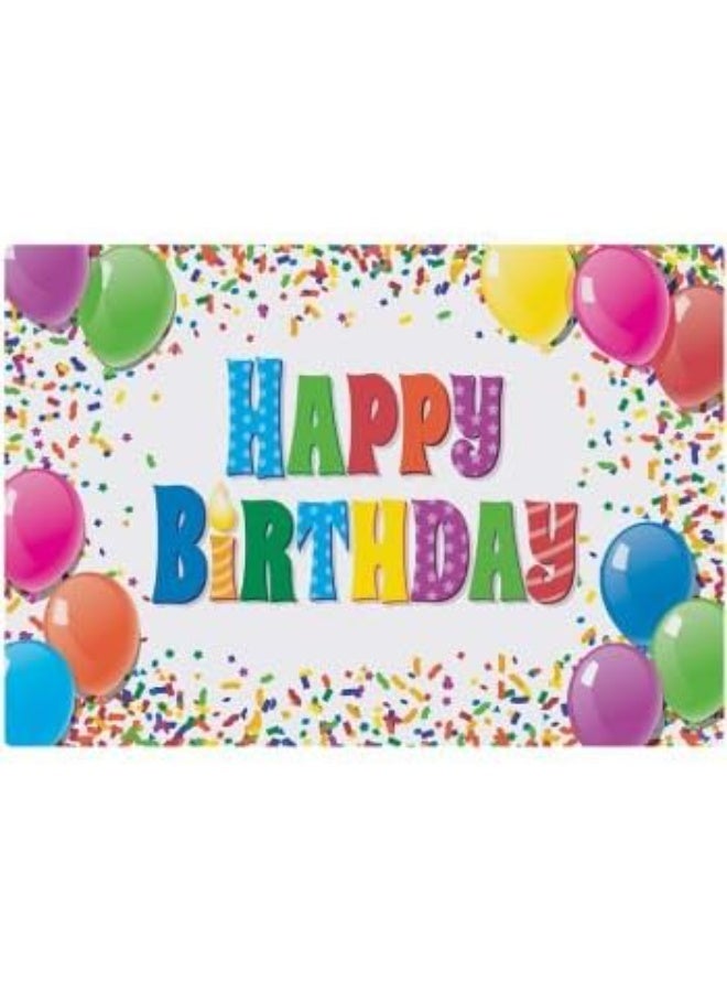 Hoffmaster Happy Birthday Paper Placemats 50 Per Pack