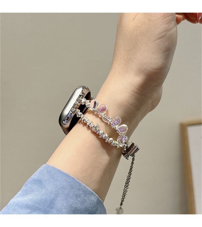 Mixed Color Pomegranate Bead Chain Watch Band Compatible 42mm 44mm 45mm 49mm - Image 5