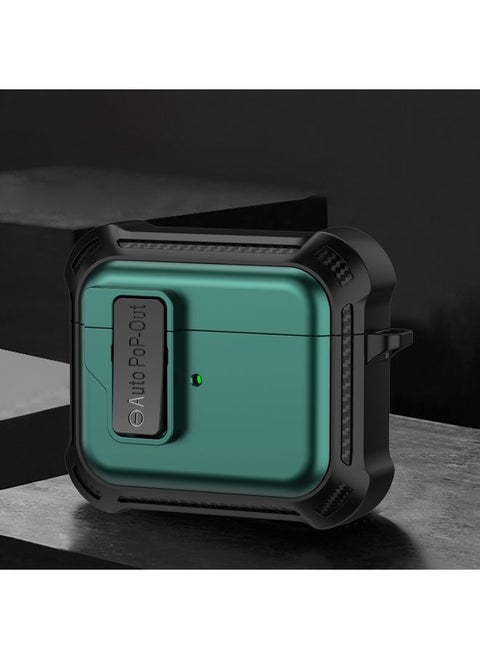 Case Cover For AirPods 3 Signal Flag Wireless Earphones Case with Security Lock Green
