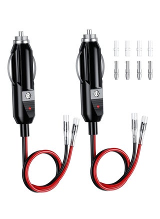مقبس ولاعة السجائر، مقبس بديل معFuse 12V للسيارات مع أسلاك وLED، كابل تمديد 16AWG مع fuse 15A، مقبس ولاعة سجائر (عبوة 2) - pzsku/Z2A822BFECDB9E5104EE8Z/45/1747821730/2915c12c-4ee0-4474-a0d4-d623b10c64bd