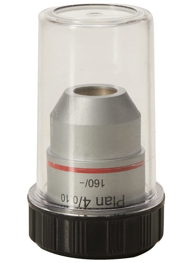 AmScope AmScope 4X Plan Achromatic Microscope Objective  - Image 2