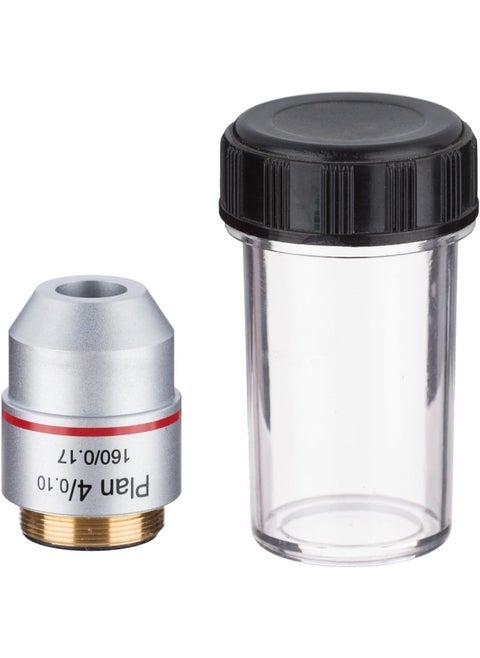 AmScope 4X Plan Achromatic Microscope Objective