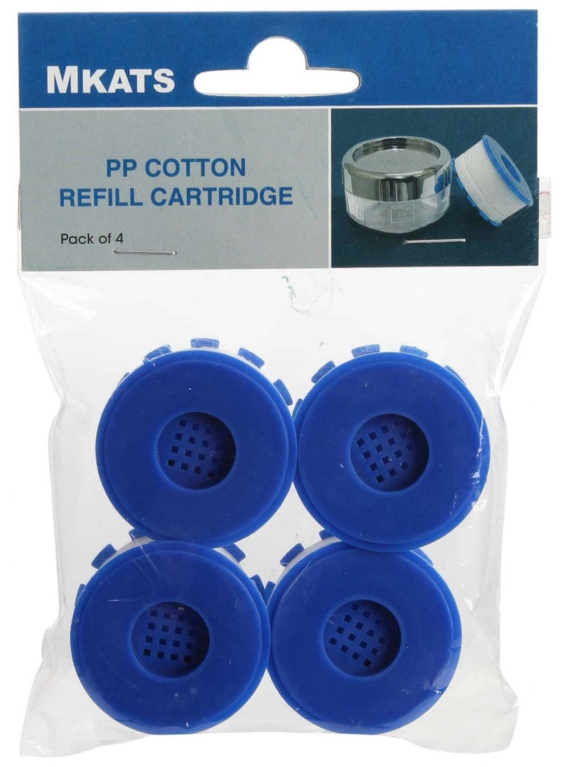Mkats PP Cotton Refill Cartridge Pack 4 Pcs - Image 1