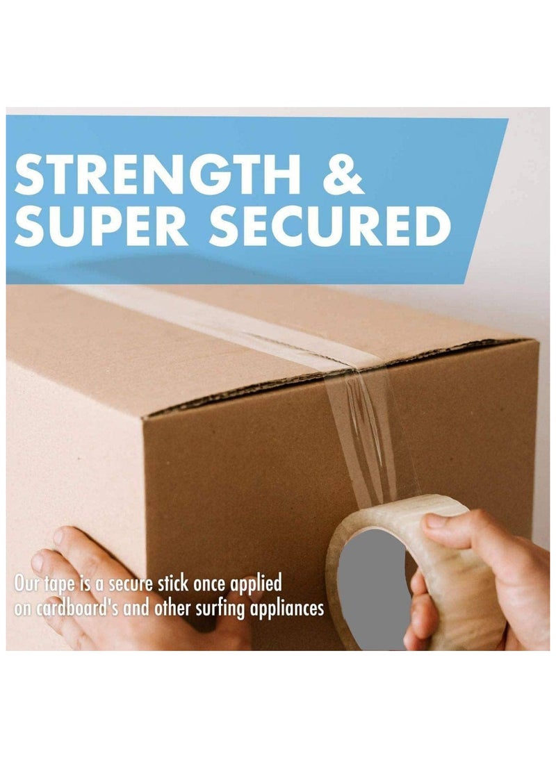 Generic Clear Packing Tape, 2 inches x 50 yards Strong Heavy Duty Packaging Tape for Sealing Parcel Boxes, Moving Boxes Houses, Large Postal Bags, Office Supplies [6 Rolls]  - Image 3