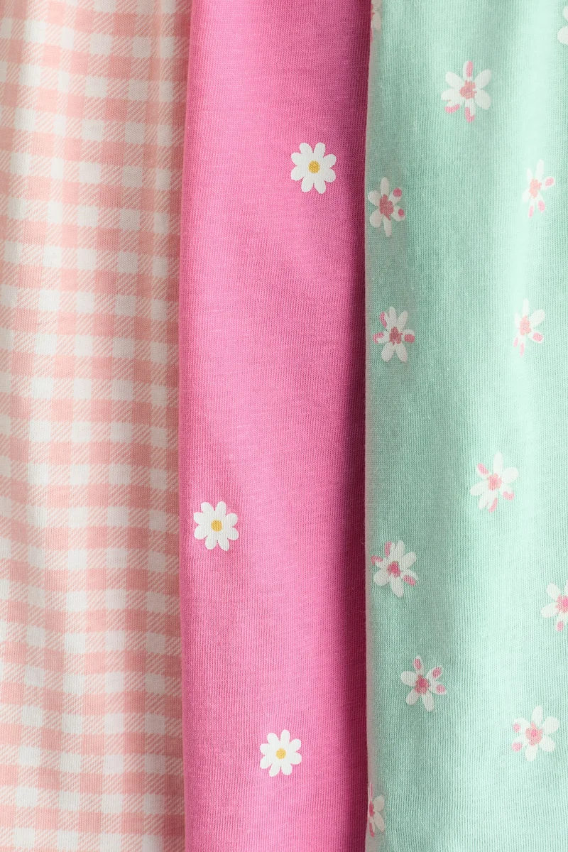 H&M 3-pack printed cotton dresses