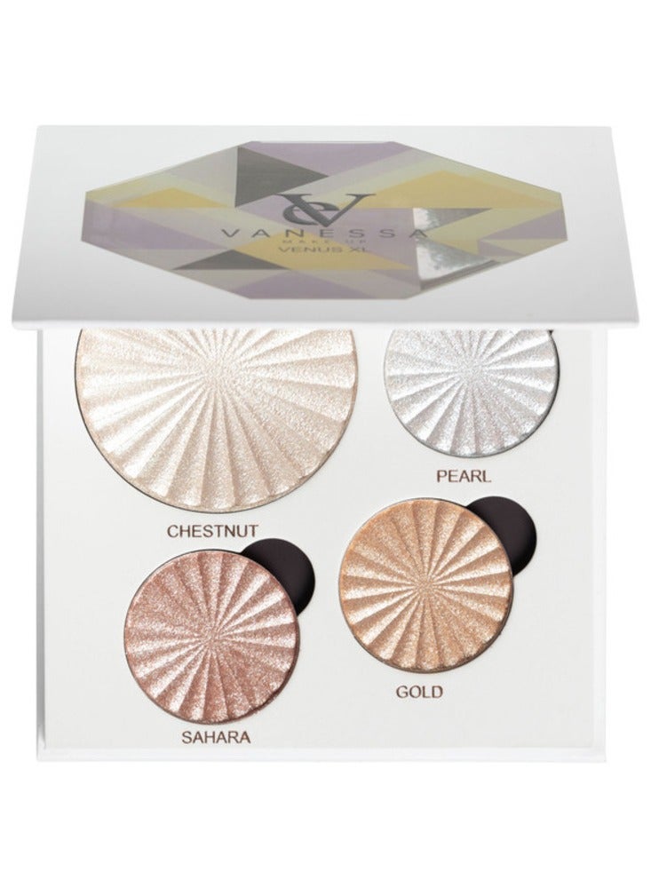 VANESSA MAKEUP Camella Makeup Highlighter Palette B - Image 2