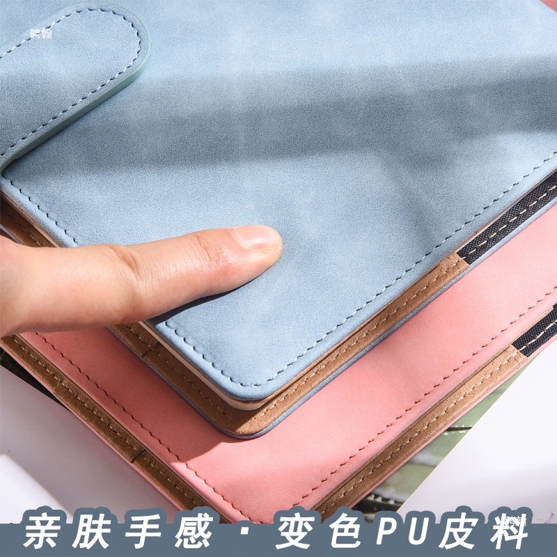 Business 5 Notebooks, Simple 6 Diaries, College Students' Small Fresh Notebooks, 5 Leather-Covered Office Meeting Notebooks - Image 3