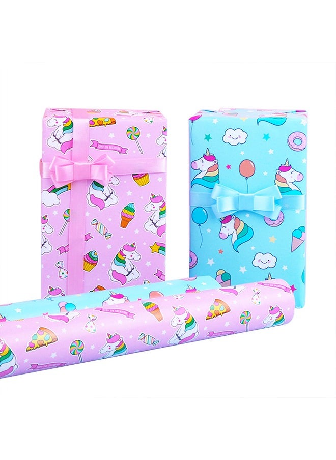 Zeemey 6 Sheets Gift Wrapping Paper With Accessories,Holiday Gift Wrapping Paper,Birthday Gift Box Gift Wrapping DIY, Gift Wrapping Paper for Birthday, Holiday, Wedding, Party,Kids Gift Wrapping (70cmX50cm)  - Image 4