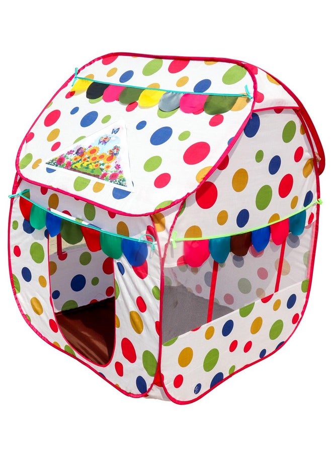 HomeCute Homecute Foldable Pop Up Hut Type Kids Toys Small Size Play Tent House for Boys and Girls. (Ball Print)  - Image 5