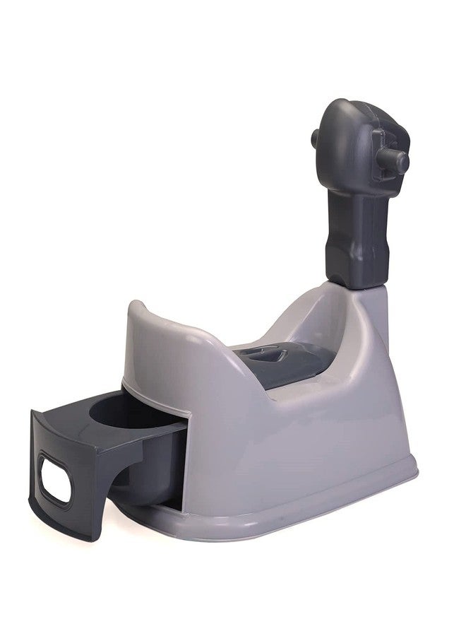 Zerya Robot Style Baby Potty Training Potty- Seat for Kids- Infant Potty Toilet Seat with Removable Tray & Closing Lid (Grey) - Image 2