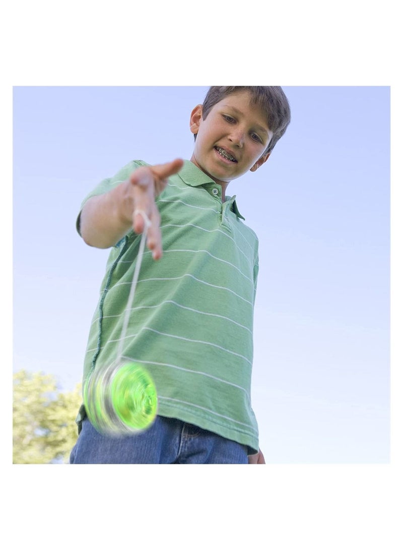 KASTWAVE 6 Pieces LED Light Yo Yo Responsive Ball Bearing Yo Yo Plastic Responsive Yo Yo Entertaining Yo Yo for Beginner Birthday Party Favors Goodie Bag Fillers Classroom Rewards, Random Colors - Image 3