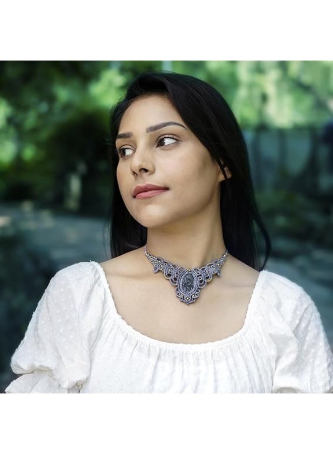 انتيكيانو قلادة مكرمية مصنوعة للنساء - Image 3