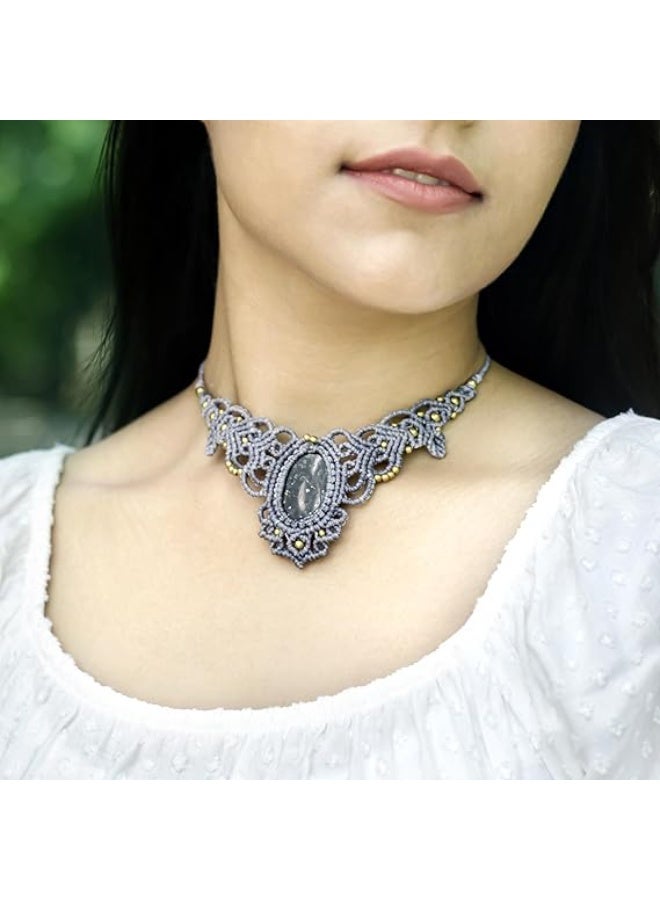 انتيكيانو قلادة مكرمية مصنوعة للنساء - Image 4