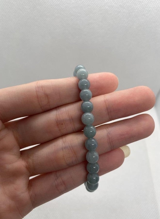 EDMIRIA Original Natural Blue Jade stone bracelet for Men and Women | Reiki Crystal Healing Bracelet | Natural Crystal Stone Bracelet | 8mm Bead size for Yoga Reiki Meditation Feng Shui - Image 2