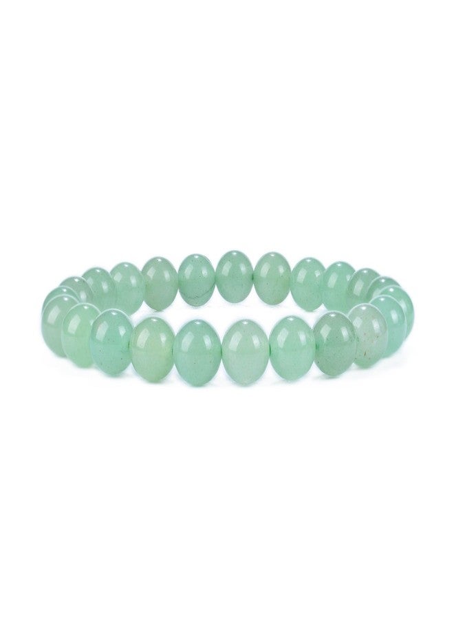 EDMIRIA Original Natural Blue Jade stone bracelet for Men and Women | Reiki Crystal Healing Bracelet | Natural Crystal Stone Bracelet | 8mm Bead size for Yoga Reiki Meditation Feng Shui - Image 1
