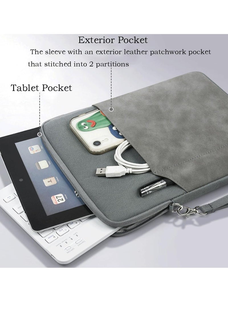 9-11 Inch Tablet Sleeve Bag for iPad Air 5/4/3 10.9"/10.5", iPad 9/8/7th 10.2, iPad 10th Gen. 10.9, iPad Pro 11 Inch, Tab S8/S9 11, Galaxy Tab A9+/A9 Plus 11", Tablet 10.1 inch, Space Grey - Image 3