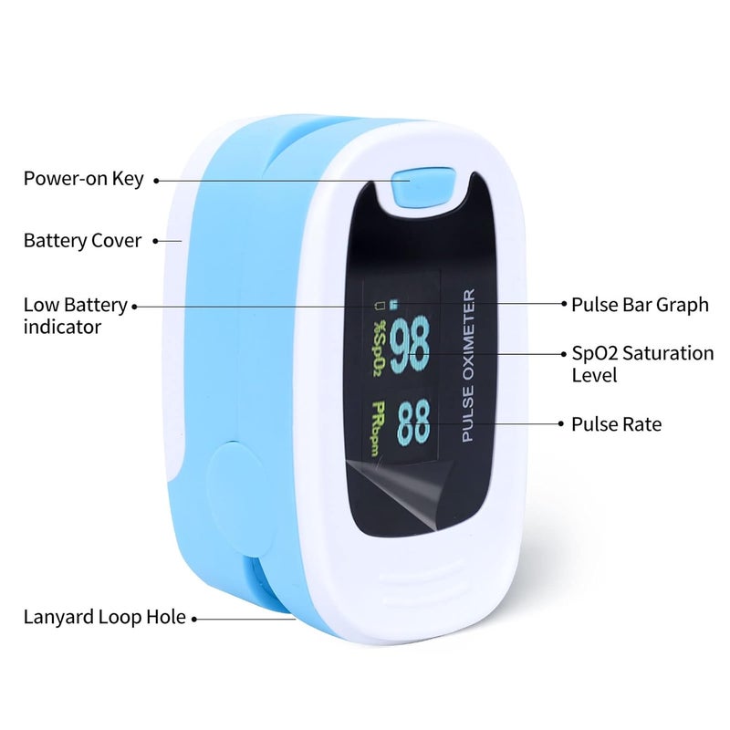 CONTEC CMS50NA Pulse Oximeter SpO2 and PR Value Waveform Blood Oxygen NeckWrist Corda - Image 3
