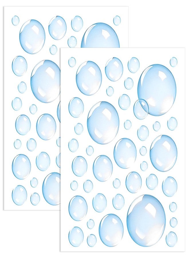 Shimmeroo 2 Sheets Bubble Stickers, Colorful Bubble Cutouts for Wall Decoration, Underwater & Mermaid Theme Party Supplies Ocean Bathroom Decor Self-Adhesive Bubbles for Birthday Parties - Image 1