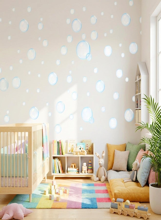 Shimmeroo 2 Sheets Bubble Stickers, Colorful Bubble Cutouts for Wall Decoration, Underwater & Mermaid Theme Party Supplies Ocean Bathroom Decor Self-Adhesive Bubbles for Birthday Parties - Image 3