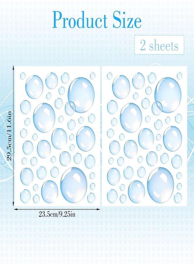 Shimmeroo 2 Sheets Bubble Stickers, Colorful Bubble Cutouts for Wall Decoration, Underwater & Mermaid Theme Party Supplies Ocean Bathroom Decor Self-Adhesive Bubbles for Birthday Parties - Image 2