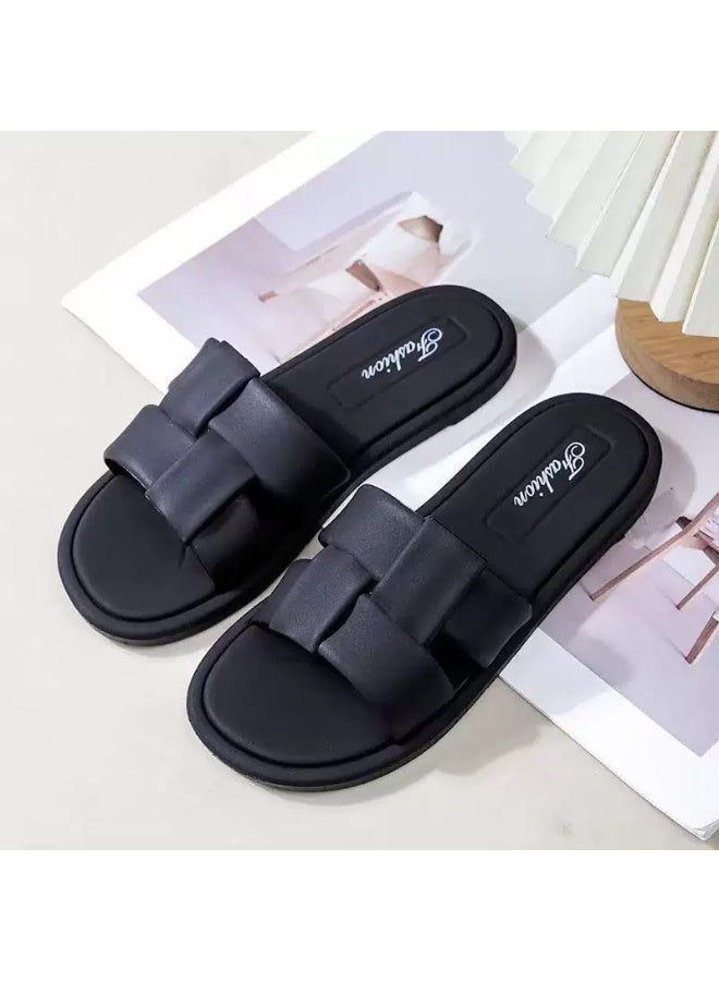 Women Slippers Outdoor And Indoor Flat Non Slip Casual Slippers For Ladies - Image 1