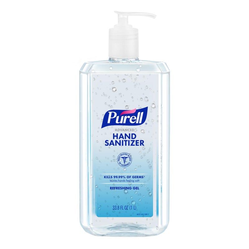 PURELL Advanced Hand Sanitizer Refreshing Gel, Clean Scent, 1 Liter Pump Bottle (Pack of 1) - 9632-04-CMR - Image 1