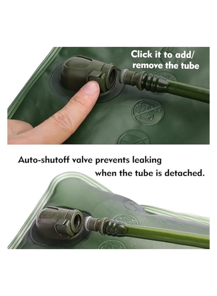 Green Tiger 3L Hydration Bag for Hiking Backpacking Leakproof Water Bag Storage Bag for Cycling Mountaineering Cycling Running, Army Green - Image 4